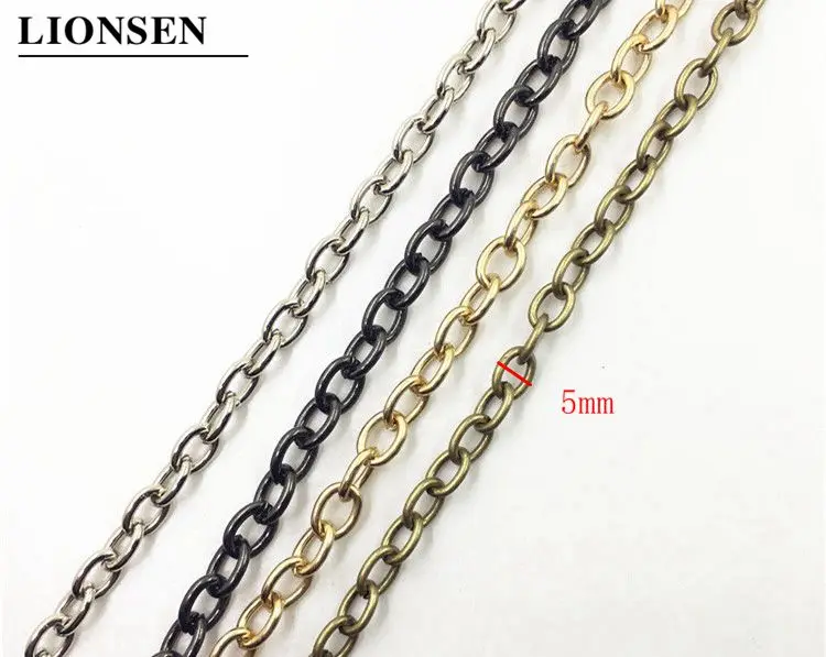 Lionsen O тип 120 см металлические сумки цепи пряжки сумочки для женщин наплечный ремень для сумки заменяют сумка на цепочке через плечо аксессуары