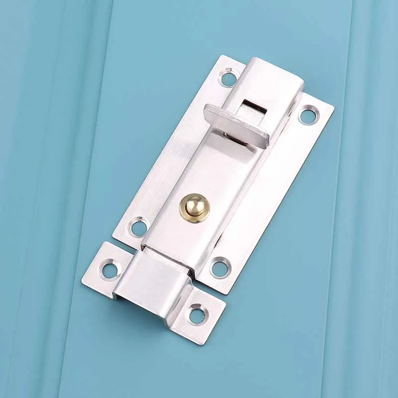 

Stainless Steel Door Latch Automatic Spring Switch Door Lock Door Clasp Door Bolt Safety Slide Lock For Home Door Hardware