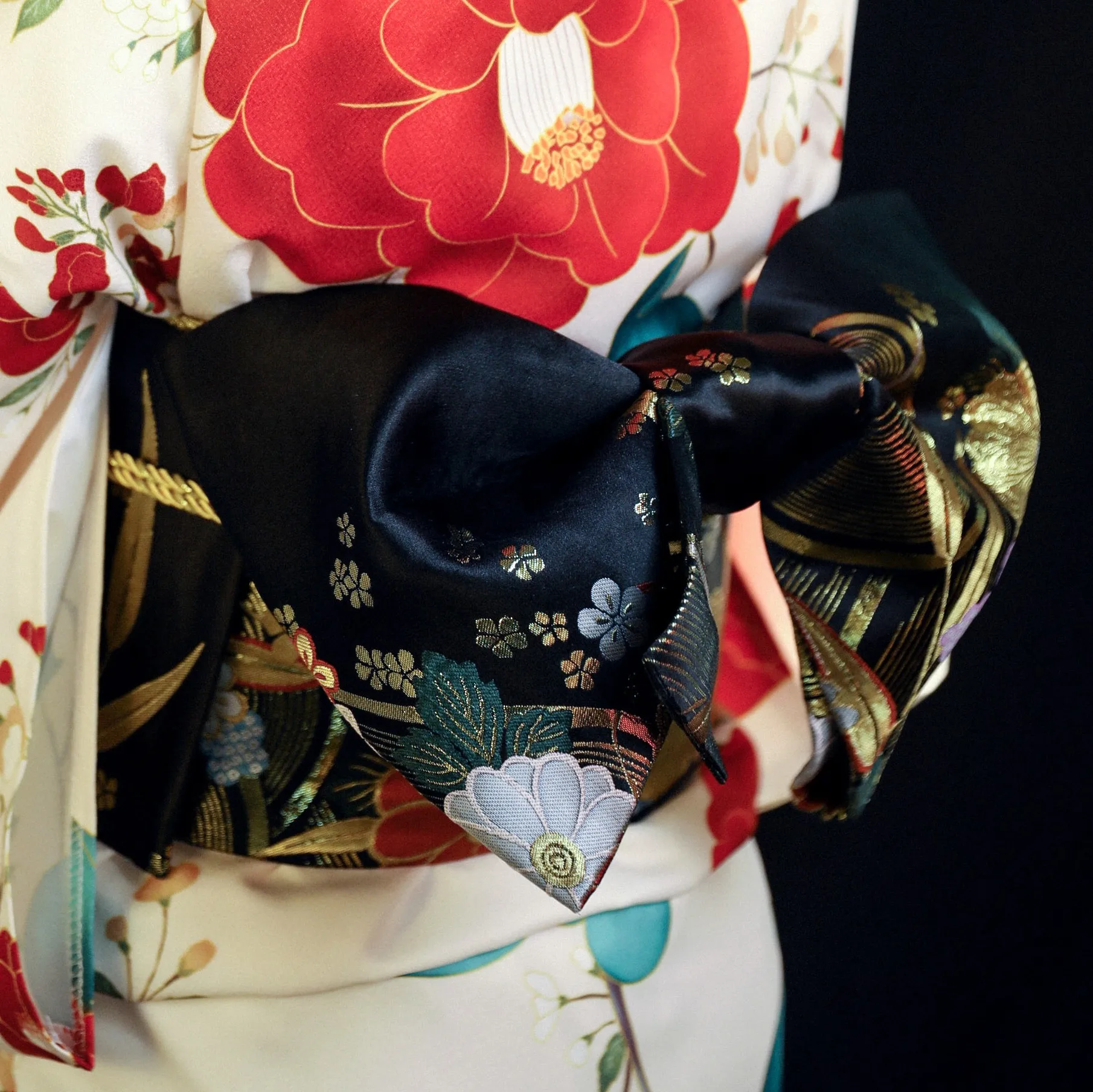 

Женский халат-кимоно, Жаккардовый Пояс с большим бантом, 2022