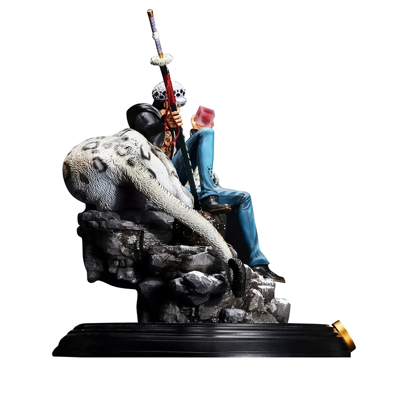 Online Ein Stück GK Action Figur Anime Trafalgar Law Schnee Leopard Pvc Modell Sammlung Spielzeug Szene Statue Oversize Desktop Dekoration