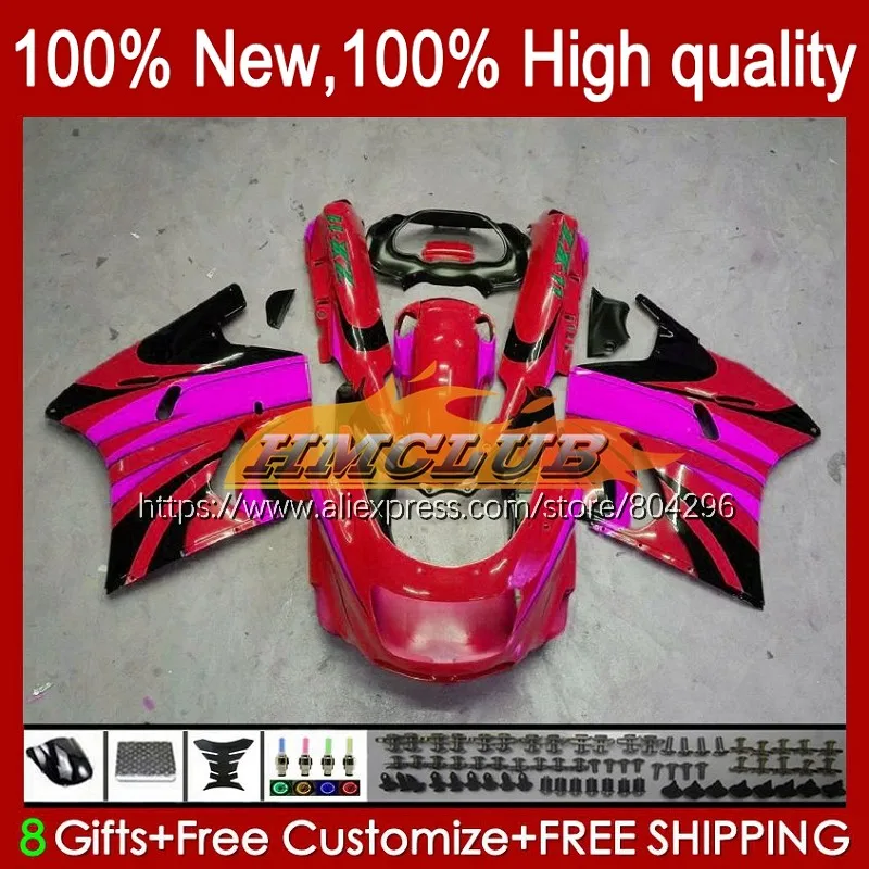 

ZX11 для KAWASAKI NINJA ZX-11R ZZR1100 ZX11R 93 97 98 99 00 красный розовый крутой 01 71No.86 ZZR 1100 ZX 11R 1998 1999 2000 2001 обтекатель