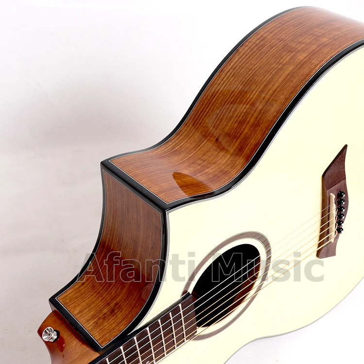 Afanti музыка 40 дюймов Ель Топ/грецкого ореха с задним и передним по бокам