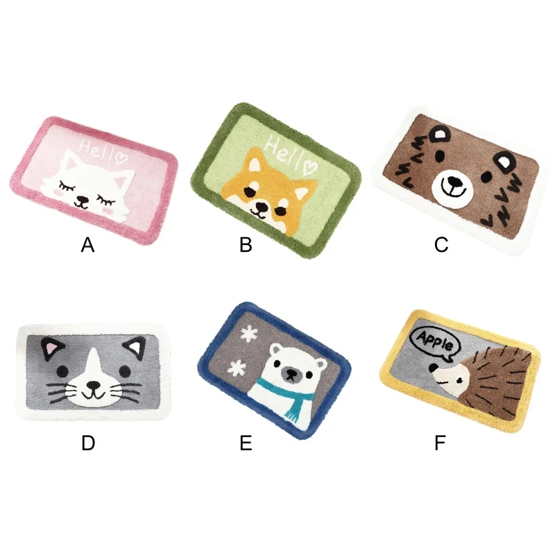 

2021 Cartoon Bath Mat Cute Entrance Doormat Non-Slip Bathroom Rugs Indoor Entry Doormat For Restroom/Living Room Cartoon Shower
