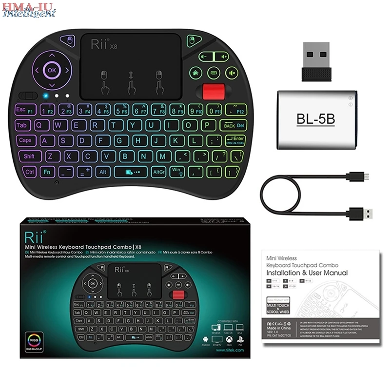 

X8 2.4GHz Mini Wireless Russian Keyboard With Touchpad For Mini PC TV Box