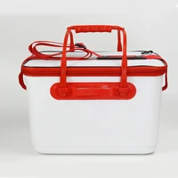 fishing bucket box storage container carrier portable with handle for outdoor camping whshopping