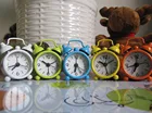 Мини-будильник, электронные круглые Настольные Цифровые кварцевые часы с двумя цифрами, милые и Прочные часы в стиле ретро для украшения дома