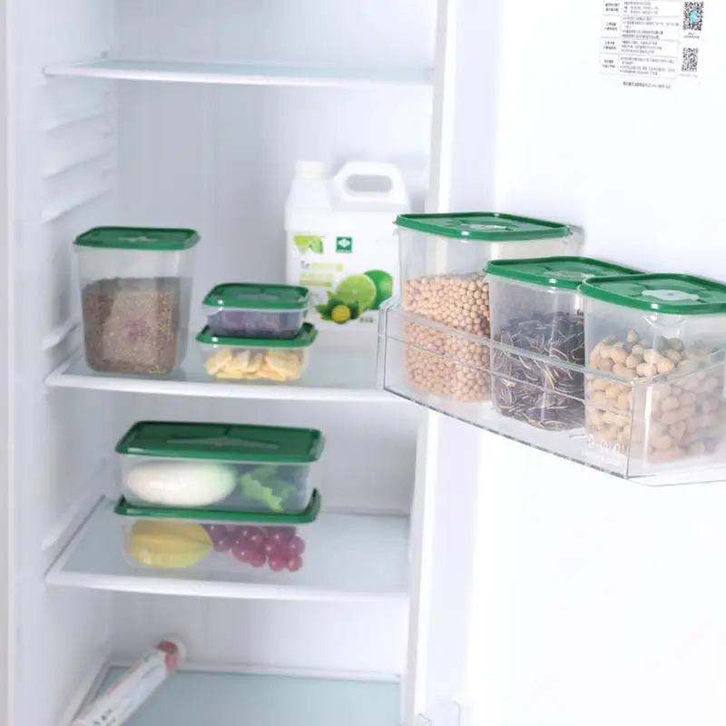 

17PCS /Set Transparent Food Saver Plastic Storage Containers Box With Lids Waterproof And Moisture-proof Sealed Jar Kitchen Tool