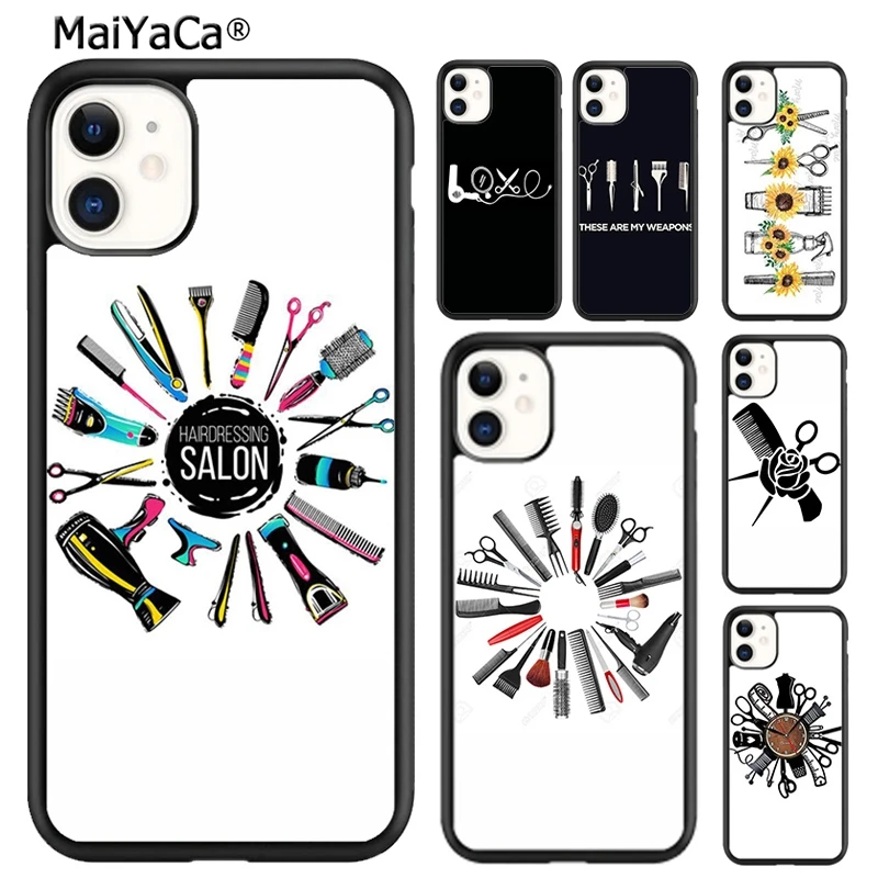 MaiYaCa Стилист Инструменты для телефона чехол с отверстием экрана 5s SE 6s 7 8 plus X XR XS 11 12