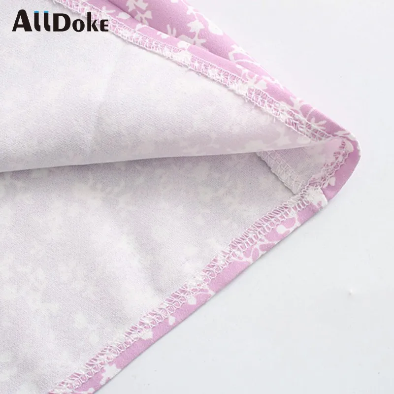 

ALLDOKE pink floral print blouse women summer lace up v neck half sleeve tops shirt vintage sexy ladies blouses blusas mujer