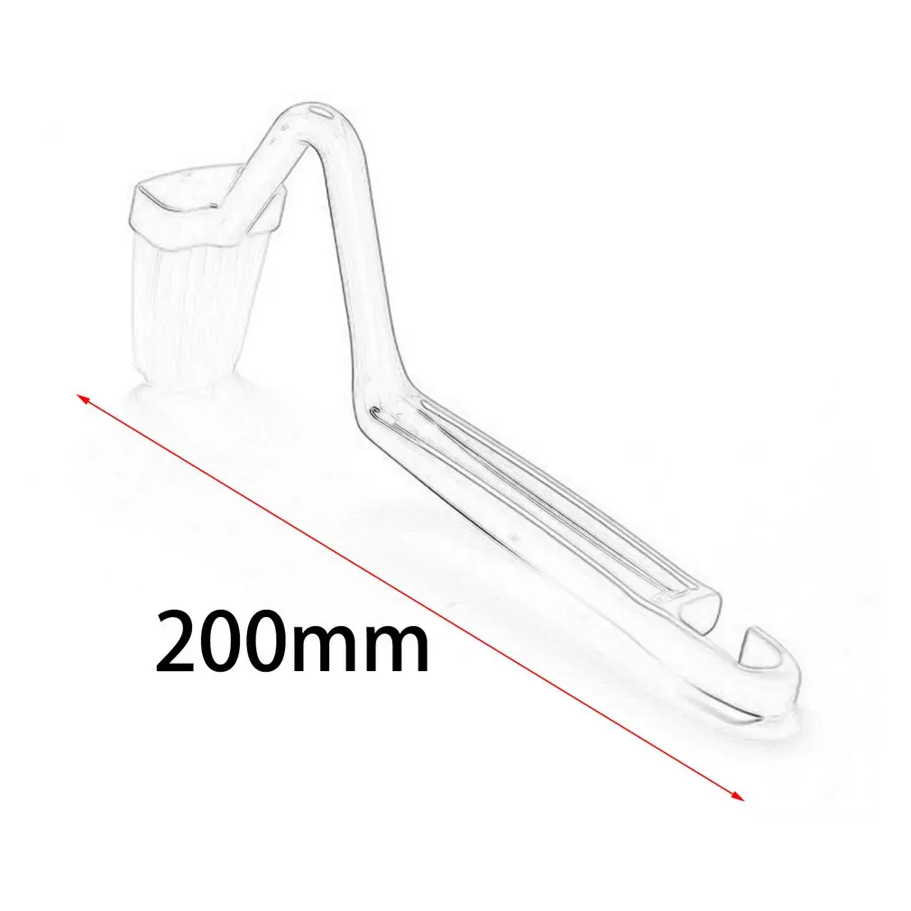 

Portable S Shape Toilet Brush Scrubber Cleaner Home Household Shower Room Accessories Brush Scrubber Curved Bending Handle