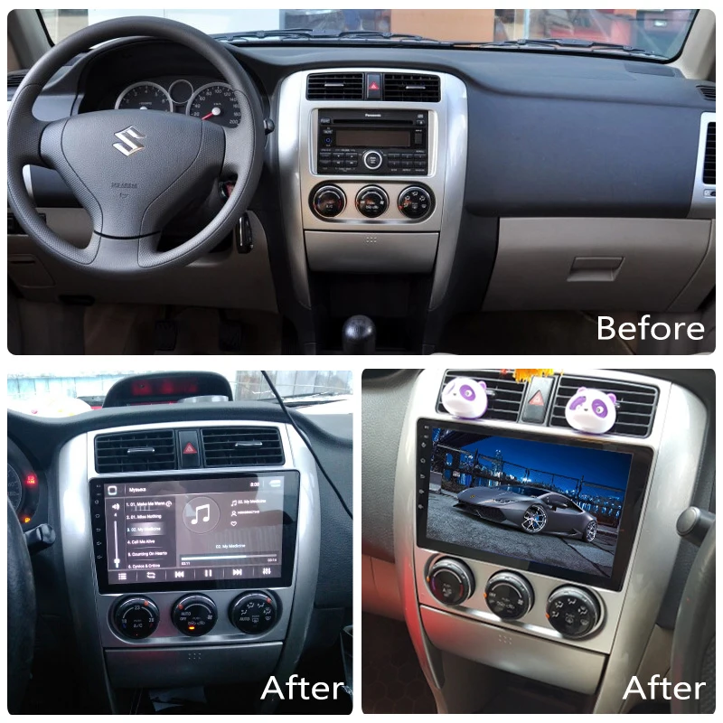 Автомобильный мультимедийный плеер 2.5D на Android 9 дюймов для Suzuki LIANA 2006 2007 2008 2009 2010 2013