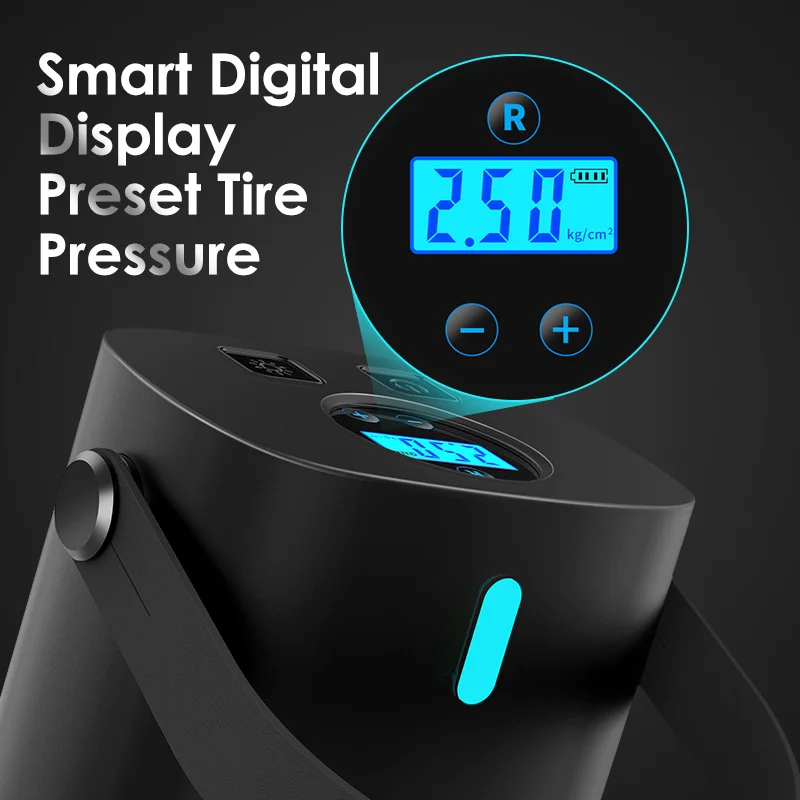 Comprar Bomba De Compresor De Aire Portátil Para Coche, Digital, Inteligente, LED, Inflador De Neumáticos De Coche, Bomba De Aire Eléctrica, Compresores De Aire Inalámbricos, Herramienta