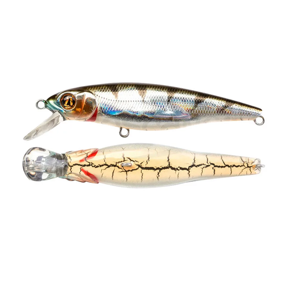 

1PCS Popular Laser minnow fishing lure 8.5CM 9G pesca hooks fish wobbler tackle crank bait artificial japan bait hard swimbait