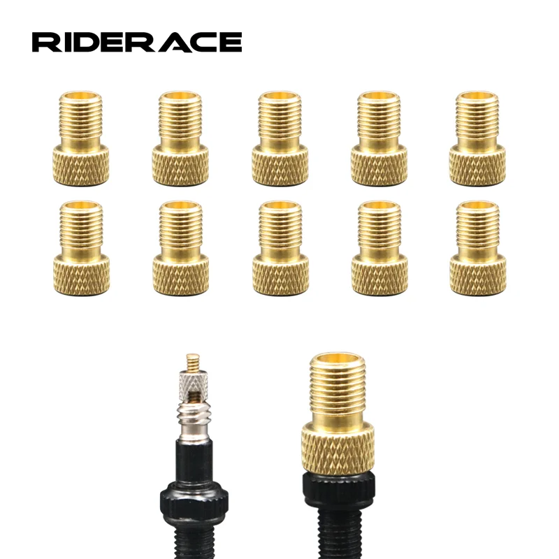 

10 пар велосипедный клапан для трансфера шин адаптер Presta к Schrader медный клапан адаптер колеса газовая насадка инструмент велосипедные аксесс...