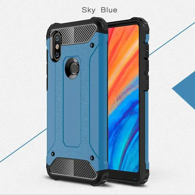 Mokoe mi Iron Armor ударопрочный 5,9" для Xiaomi mi Mix 2s Чехол для Xiaomi mi Mix 2s чехол для телефона - Цвет: Sky Blue