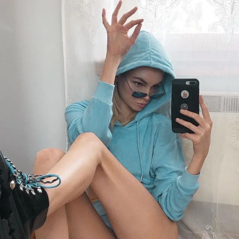 BOOFEENAA/повседневный комплект из двух предметов спортивный костюм женская осенняя
