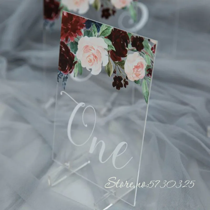 Акриловые цифры для стола декор свадебной вечеринки прозрачные акриловые
