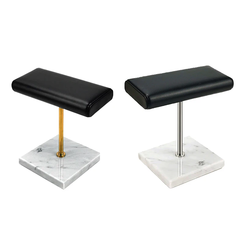 

Подставка для часов с белым мраморным основанием, металлический стержень, реквизит для дисплея браслета, стенд для ремня, удлинительная под...