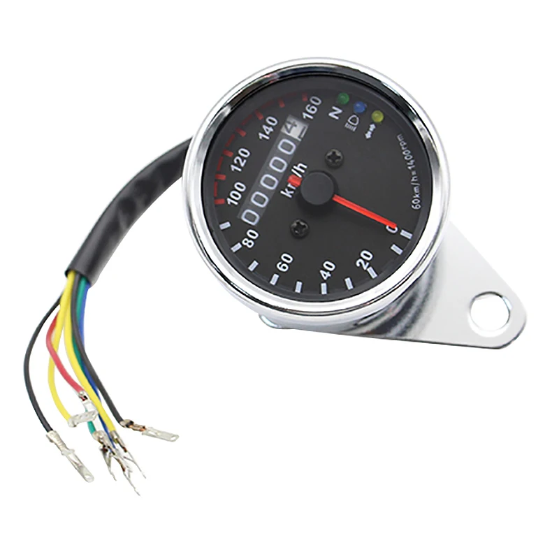 Модернизированный мотоцикл ретро светодиодный Светодиодный метр одометра