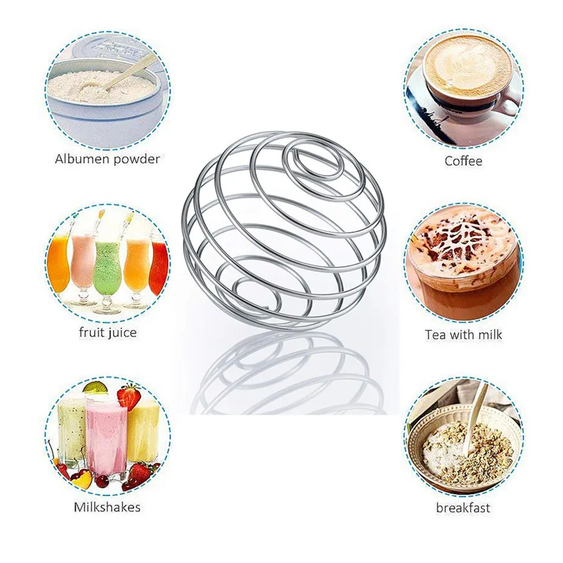 

Stainless Steel Mixed Whisk Ball for Shaker Bottle and Protein Bottle and Fitness Bottle Creative Mixing Bar Drink Gadgets