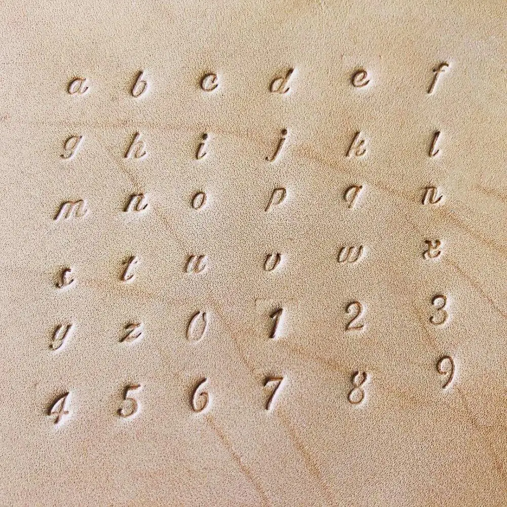 Набор стальных штампов с цифрами набор из закаленного металла дерева кожи