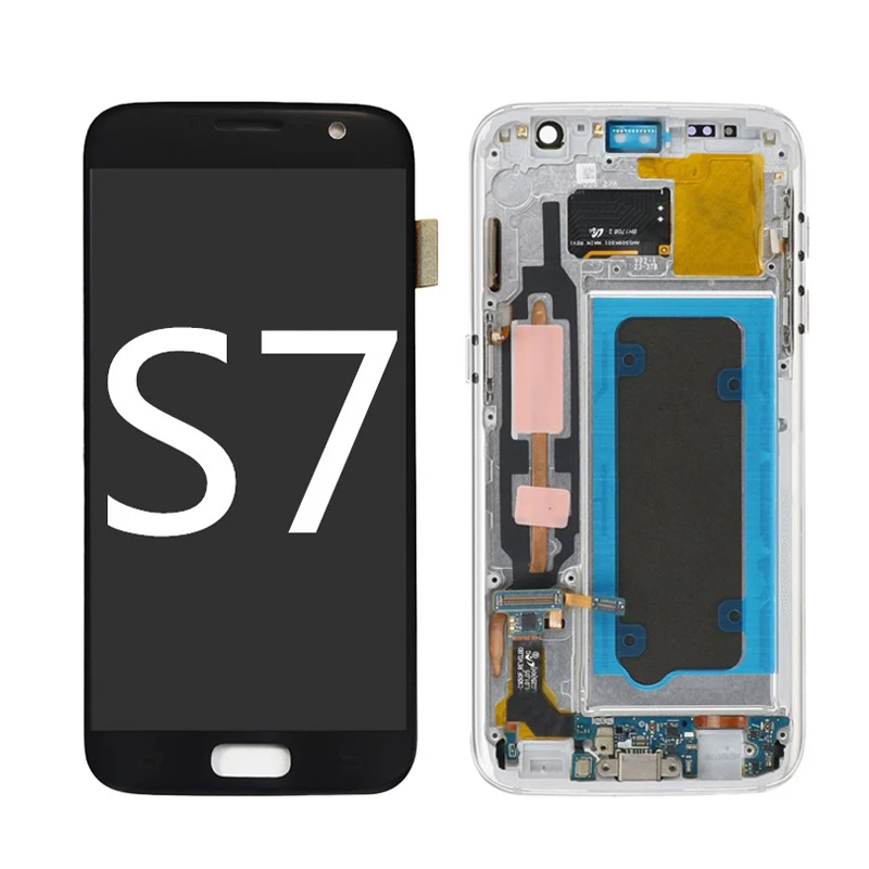 AAA Super AMOLED для SAMSUNG GALAXY S7 ЖК дисплей сенсорный экран дигитайзер сборка с рамкой G930