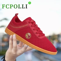 new arrival men women martial arts shoes red white gym shoes for unisex wearable tai chi shoes mesh kids kung fu shoes chinese