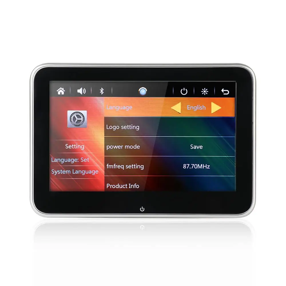 8-дюймовый ультратонкий автомобильный монитор на подголовник MP5-плеер Mirror link Android