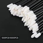 5001000pcs Новая одноразовая Косметическая кисть для губной помады блеск для губ Глянцевая палочки очиститель аппликатор для ресниц макияж кисти для макияжа инструменты