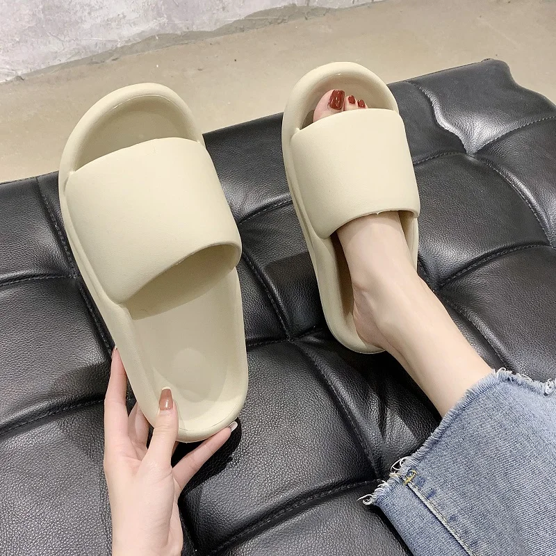 

Summer Home Soft Soles Female Indoor Home Mop Bathroom Non-slip Lady Bath Slippers Fashion Thick Soles Shoes