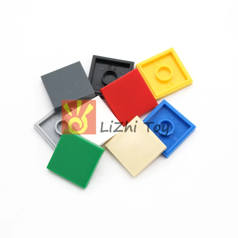 MOC плоские плитки 2*2 таблетки 3068 DIY просвечивающие блочные кирпичи совместимые с