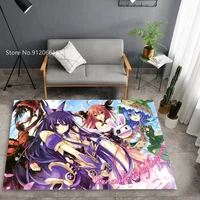 date a live floor rug japan anime girls doormats 3d print for girls bedroom floor mats for bedroom living room floor carpet