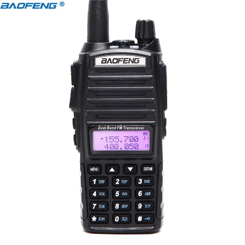 1pcs/2pcs Walkie Talkie Baofeng UV-82 Radio Station 5W Portable Baofeng UV 82 Radio amateur BF-UV82 Dual PTT Two Way Radio 2-PTT