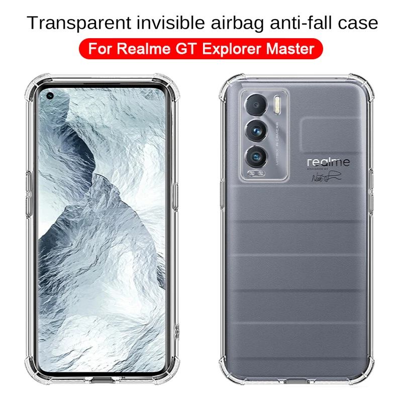 shell for realme gt master edition gt 2 pro neo 2t 3 explorer case cover transparent clear soft silicone tpu phone accessories free global shipping