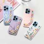 Радужная цепочка Чехлы для Xiaomi Mi 11 10T CC9E CC9 Redmi Note 10 Lite 8T 9 9S 8 7 5 9T Pro Max 9C Poco M3 F3 X3 NFC Цветы Чехол