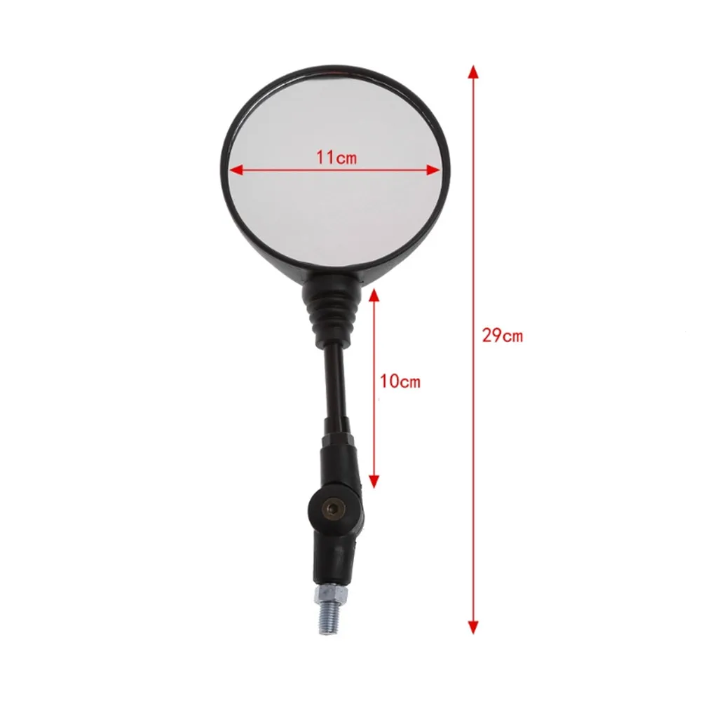 1 пара складные боковые зеркала заднего вида для мотоцикла 10 мм черные Yamaha Honda