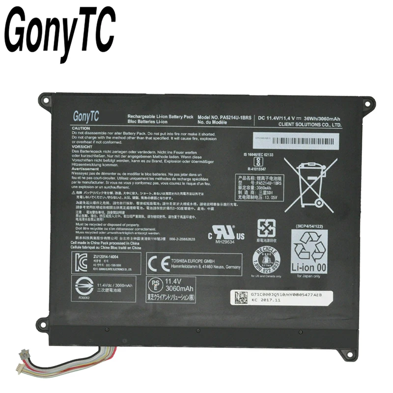 Фото PA5214U-1BRS PA5214U Аккумулятор для ноутбука Toshiba Portege Z20T-B Z20T-C 11,4 В 36 Втч WT20-B №2