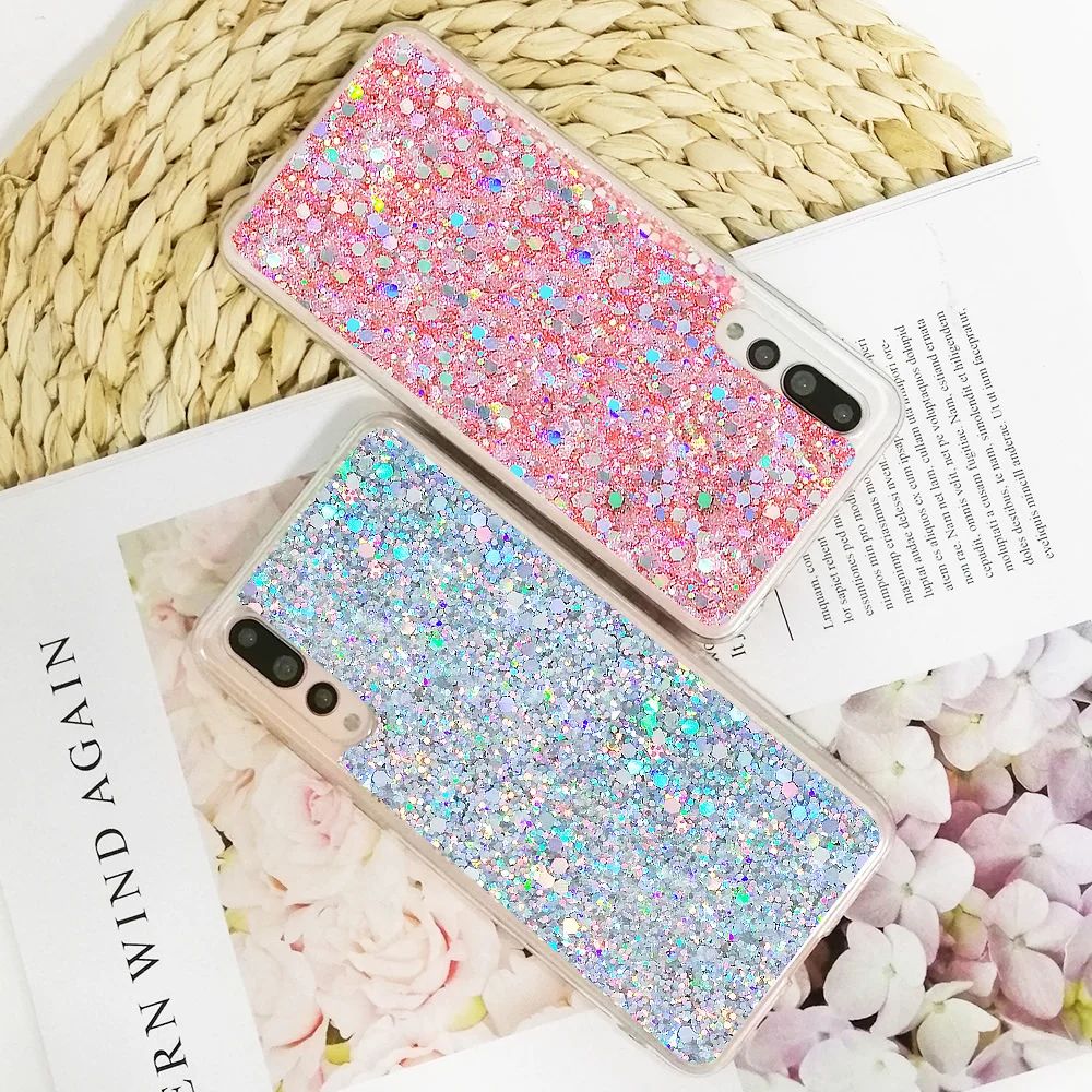 LAPOPNUT блестящий тонкий ударопрочный гибридный мягкий чехол для телефона Huawei P30 Pro