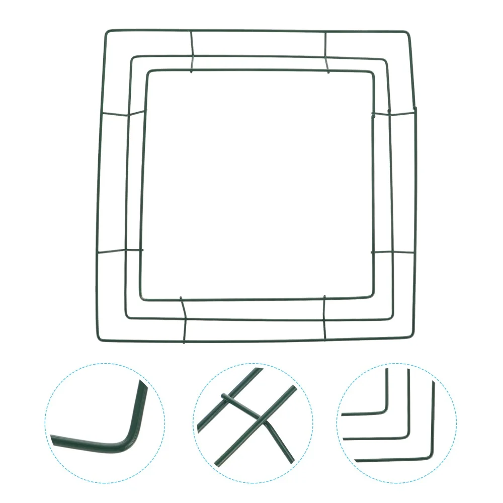 

2pcs Creative Wreath Frame Iron DIY Wreath Ring Festival Home Decor Craft