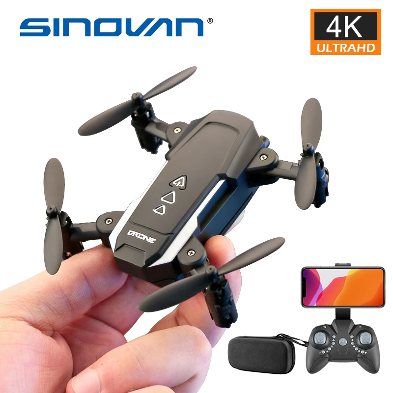 Sinovan мини складной Дрон 2 4G WIFI FPV RC вертолет с 1080P 4K HD камерой гексакоптер пульт