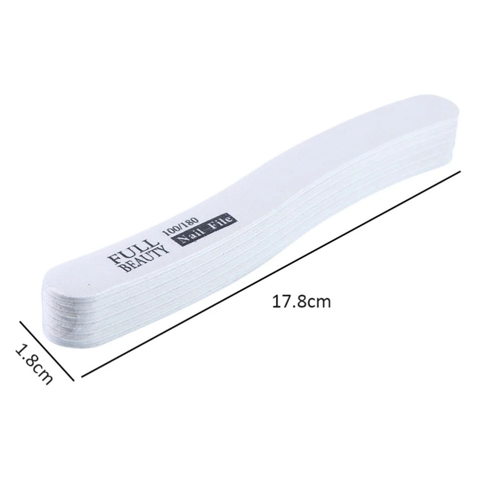 

30PCS Professional Nail Files Washable Grit Double Sided Manicure Nail Buffers for Smooth and Shiny Nails (6 Shapes)
