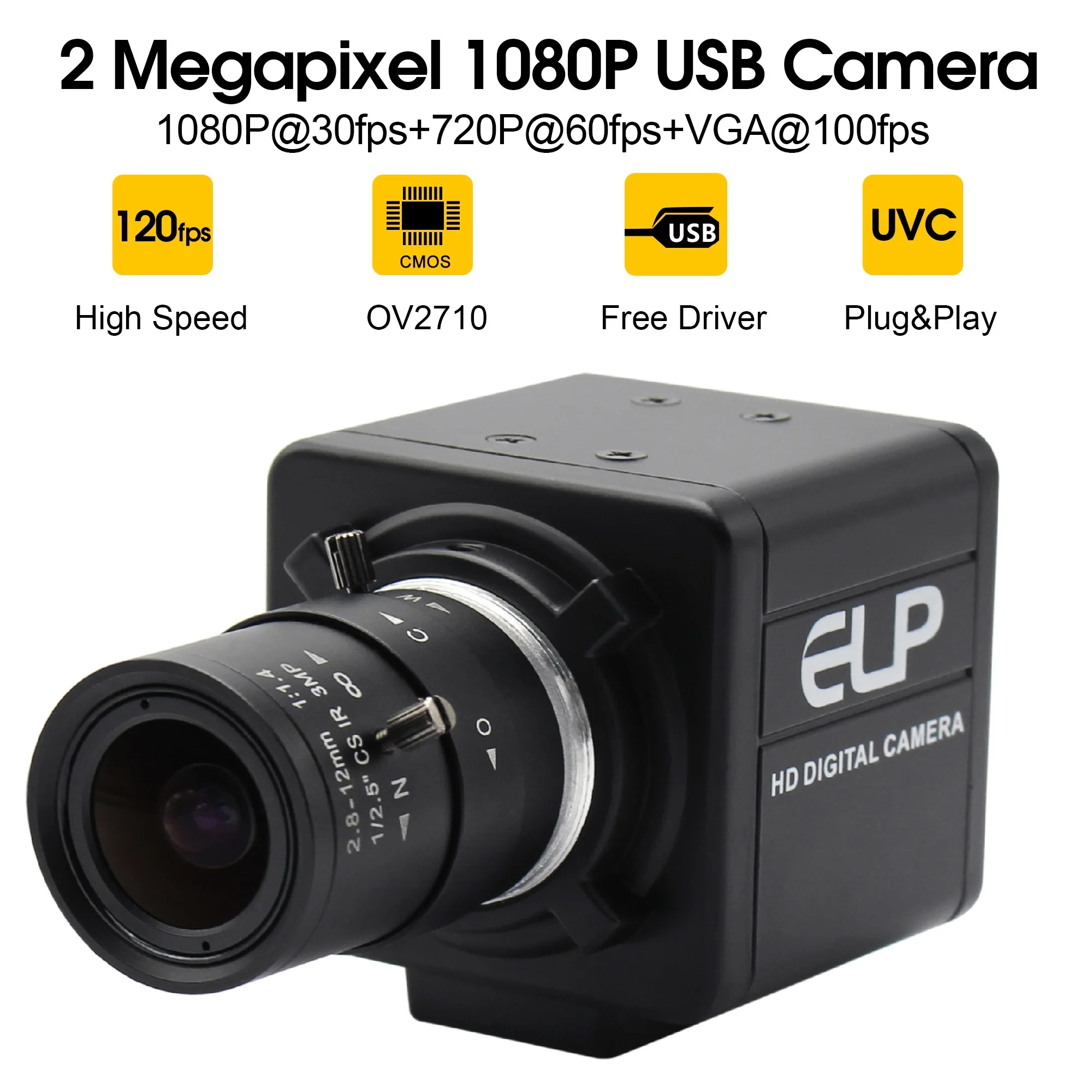

Мини веб-камера для ПК 1080P Full HD 30fps 60fps 120fps USB-камера с ручным зумом варифокальный объектив для ПК ноутбука и настольного компьютера