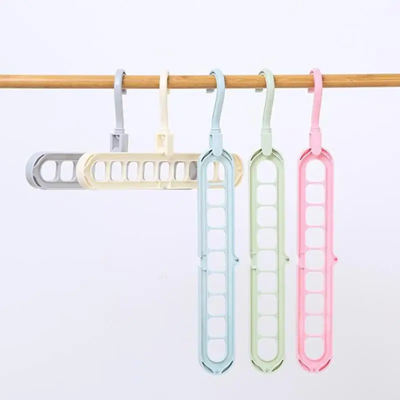 5 шт. многофункциональная складная вешалка с 9 отверстиями|Вешалки и крючки| |