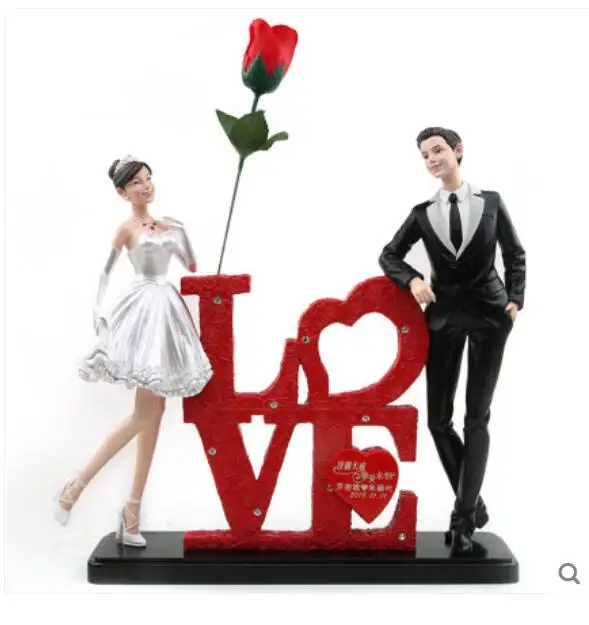 

Romantic personality Send bestie friends wedding gifts creative practical valentine's day engagement gifts home couple put piece