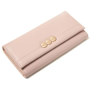 New Style Korean Leaf Long Style Female Wallet Student Multi-card Slot Simple City Large-capacity Women's Clutch
