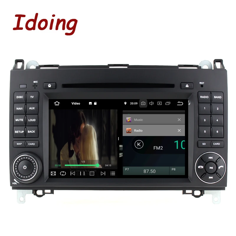 Idoing7 &quotАвтомобильный радиоплеер на Android 9 0 4 Гб + 64 ГБ 8 ядер 2Din для MercedesBenz класса A и