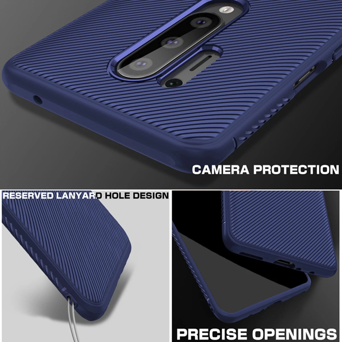 for Oneplus 7T 8 pro Case Silicon 360 Protective Shell Anti-slip Soft TPU Shockproof Cover Back Defender Armor One Plus | Мобильные