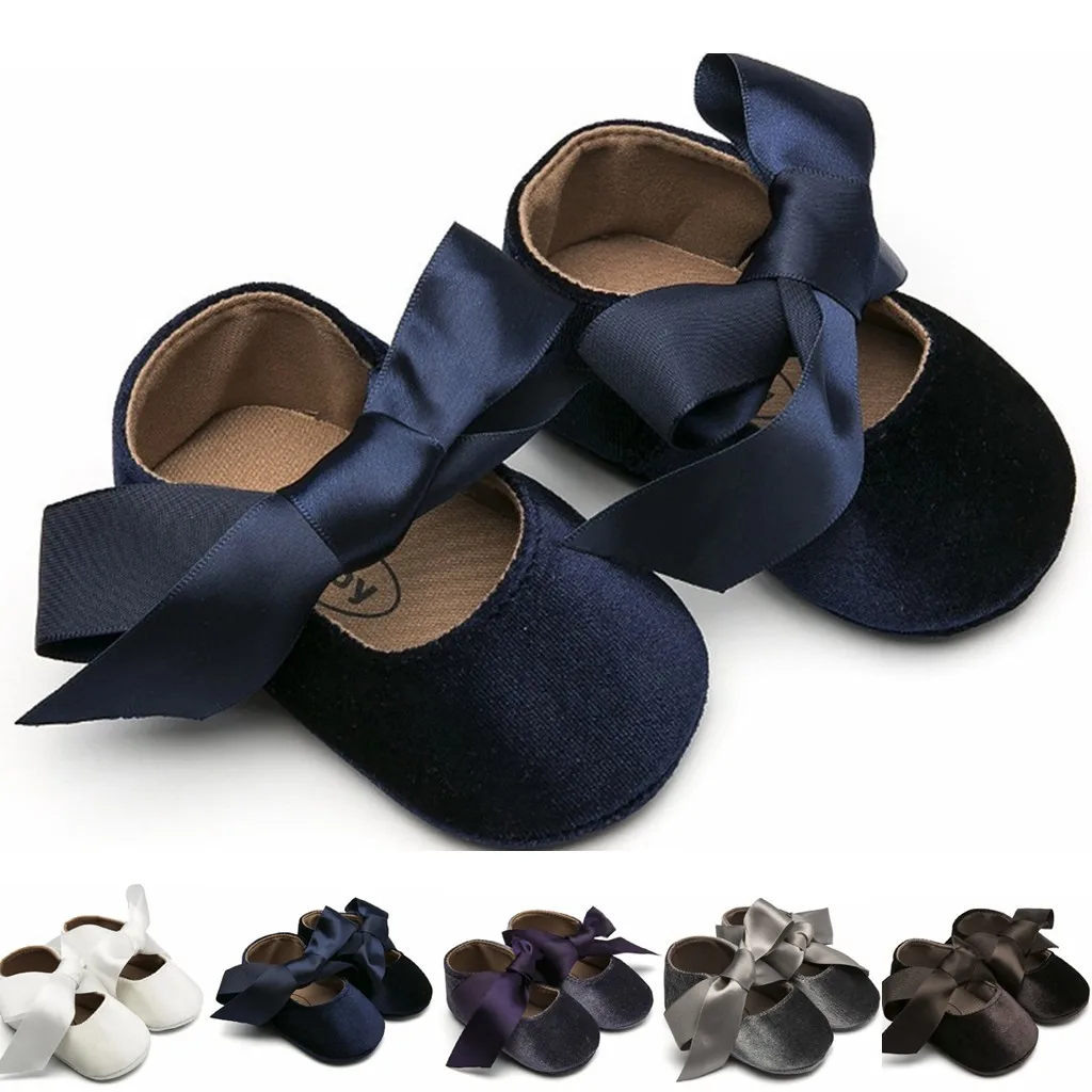

Baby PU Leather Baby Boy Girl Baby Moccasins Moccs Princess Shoes Bow Knot Fringe Soft Soled Non-slip Footwear Crib Shoes