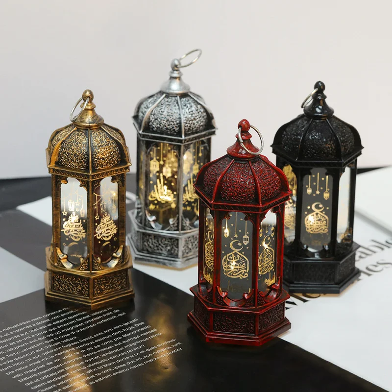

Eid Mubarak Muslim Festival Lantern Ramadan Decorations for Home LED Lights Eid Mubarak Decor Gifts Party Decorations Supplies