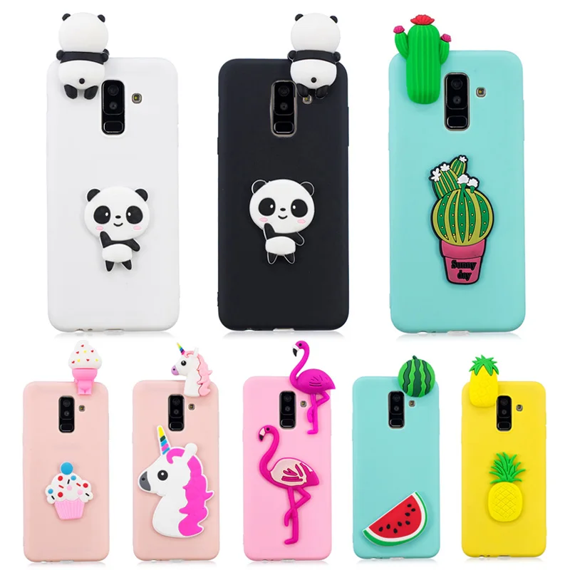 

3D silicone patch panda fruit Flamingo Unicorn cactus ice cream For For Xiaomi Redmi Note 5 6 7 7 Pro 8T 8 8A K20 K30 K30 Pro S2